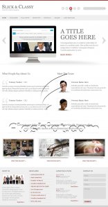 Slick & Classy - Free PSD Template