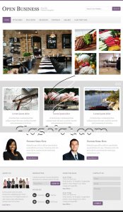 Open Business - Free PSD Template