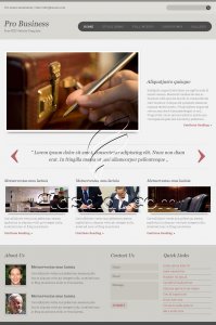 Pro Business - Free PSD Template