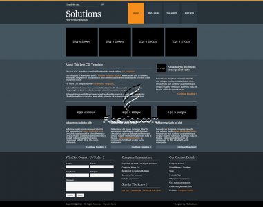 Solutions - Free XHTML & CSS Template