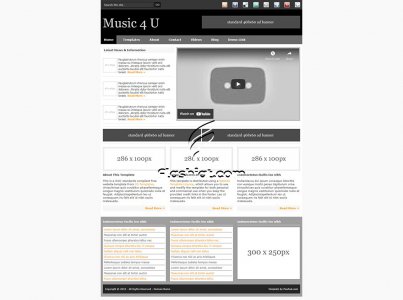 Music 4 U - Free XHTML & CSS Template