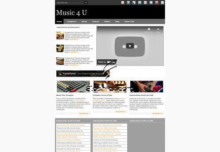 Music 4 U - Free XHTML & CSS Template