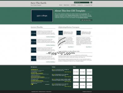 Save The Earth - Free XHTML & CSS Template