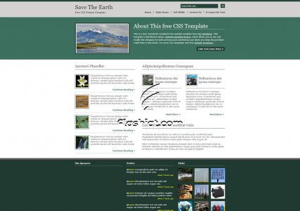 Save The Earth - Free XHTML & CSS Template