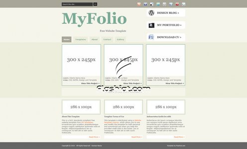 MyFolio - Free XHTML & CSS Template