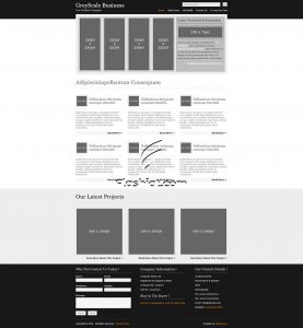 GreyScale Business - Free XHTML & CSS Template