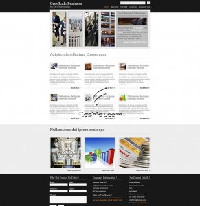 GreyScale Business - Free XHTML & CSS Template
