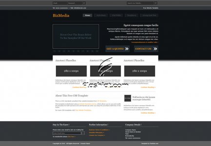 BizMedia - Free XHTML & CSS Template