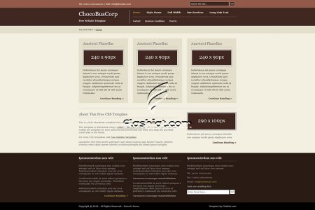 ChocoBusCorp - Free XHTML & CSS Template