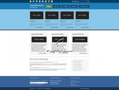 AquaBusiness - Free XHTML & CSS Template