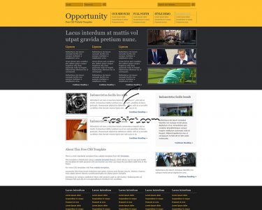 Opportunity - Free XHTML & CSS Template