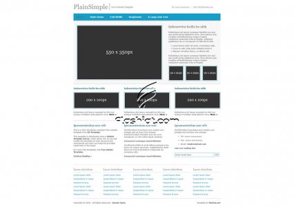 PlainSimple - Free XHTML & CSS Template