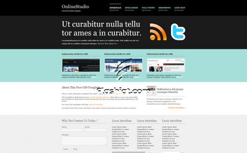 OnlineStudio - Free XHTML & CSS Template