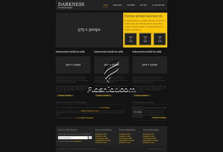 Darkness - Free XHTML & CSS Template