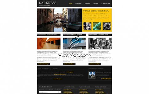 Darkness - Free XHTML & CSS Template