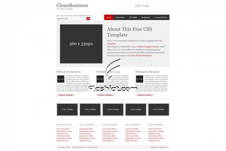 CleanBusiness - Free XHTML & CSS Template