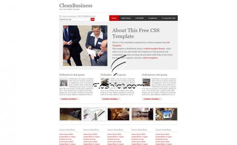 CleanBusiness - Free XHTML & CSS Template