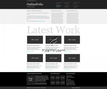 OnlineFolio - Free XHTML & CSS Template