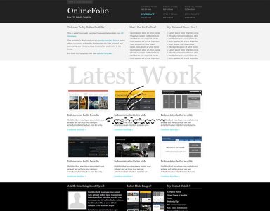 OnlineFolio - Free XHTML & CSS Template