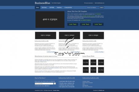 BusinessBlue - Free XHTML & CSS Template
