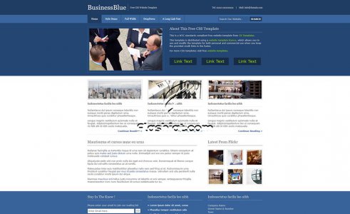 BusinessBlue - Free XHTML & CSS Template