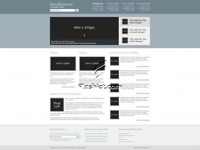 BusyBusiness - Free XHTML & CSS Template