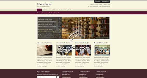 Educational - Free XHTML & CSS Template