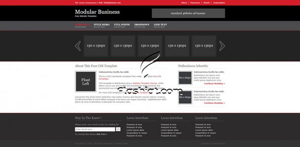 Modular Business - Free XHTML & CSS Template