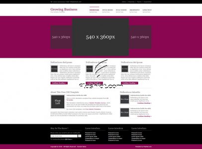 Growing Business - Free XHTML & CSS Template