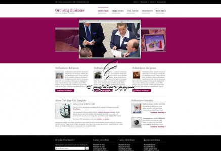 Growing Business - Free XHTML & CSS Template