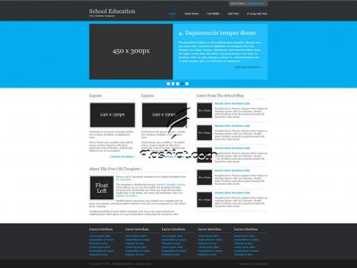 School Education - Free XHTML & CSS Template