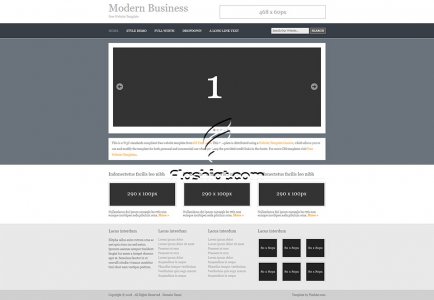 Modern Business - Free XHTML & CSS Template