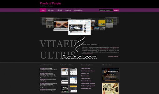 Touch of Purple - Free XHTML & CSS Template