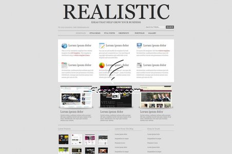 Realistic - Free XHTML & CSS Template