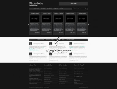 PhotoFolio - Free XHTML & CSS Template