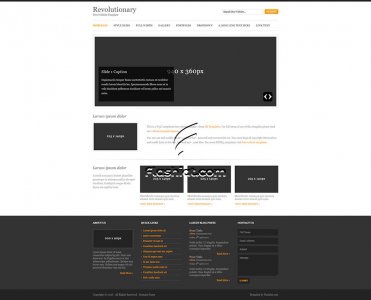 Revolutionary - Free HTML5 & CSS Template