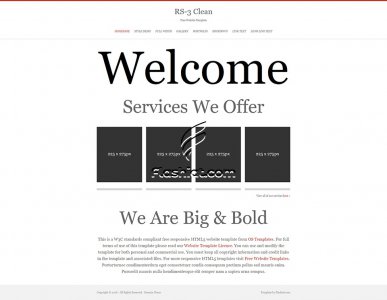 RS-3 Clean - Free HTML5 & CSS Template