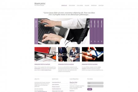 Simplistic - Free HTML5 & CSS Template
