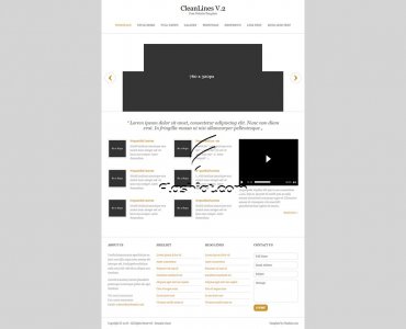 CleanLines V.2 - Free HTML5 & CSS Template