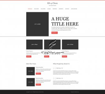 RS-4 Clean - Free HTML5 & CSS Template