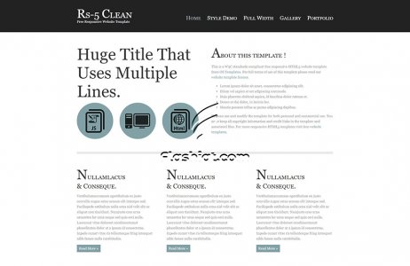 RS-5 Clean - Free HTML5 & CSS Template