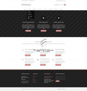 Dwindle - Free HTML5 & CSS Template