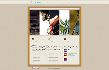 Accordion - Free XHTML & CSS Template