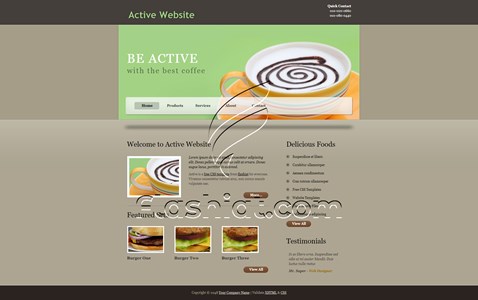 Active - Free XHTML & CSS Template