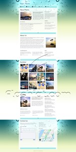 Aqua - Free XHTML & CSS Template