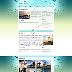 Aqua - Free XHTML & CSS Template