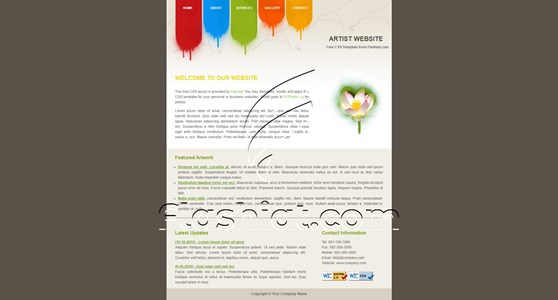 Artist - Free XHTML & CSS Template