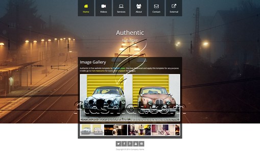 Authentic - Free HTML5 & CSS Template
