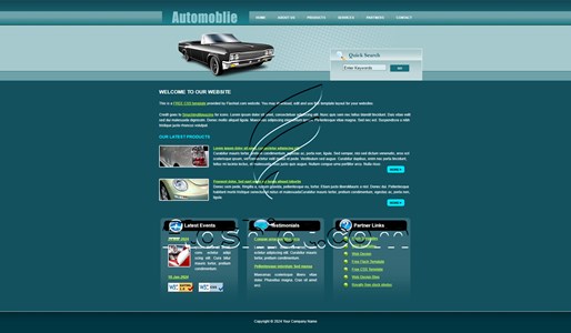 Automobile - Free XHTML & CSS Template