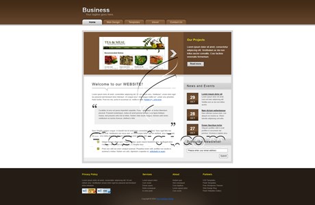 Biz Brown 2 - Free XHTML & CSS Template